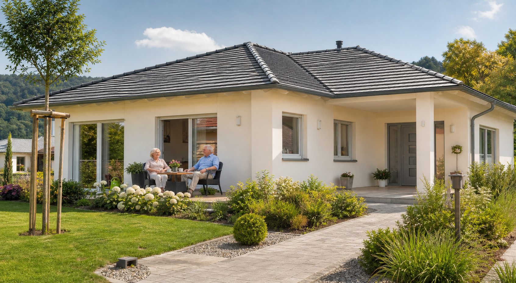 Haus im Glück mit Garten und Terrasse